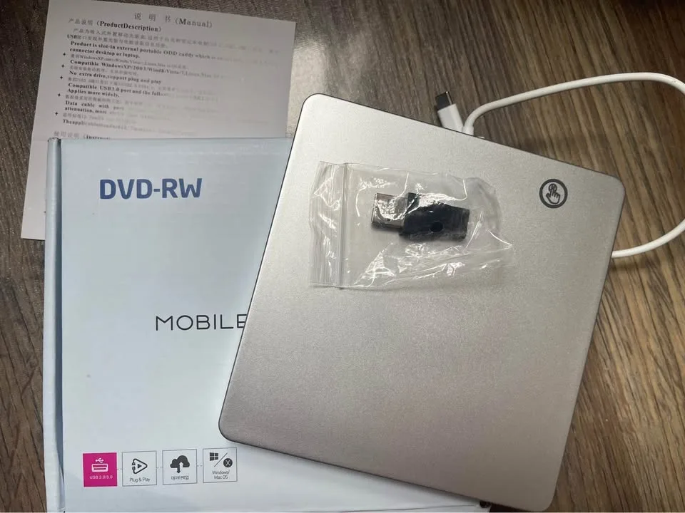 PORTABLE DVD CD DRIVER WRITER PLAYER image indicator(3)