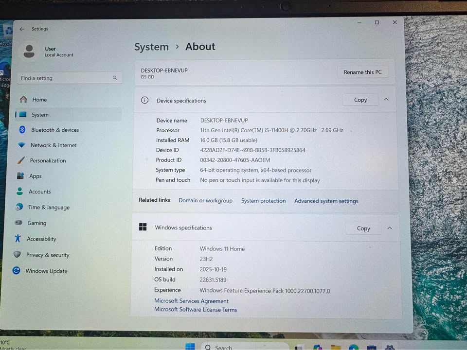 Gigabyte G5 Gaming Laptop - photo 2