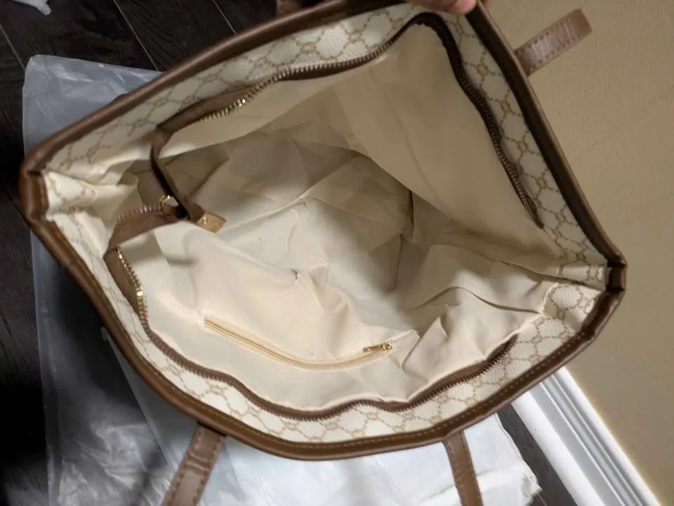 Brand new 3pc Large capacity women tote bag set for travel image indicator(9)