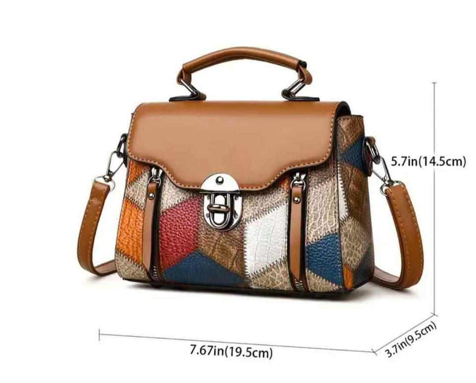 Brand new retro geometric stylish women hand bag - photo 3