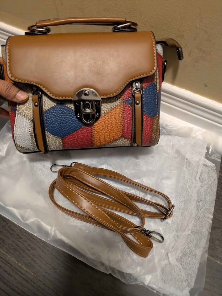 Brand new retro geometric stylish women hand bag - photo 4