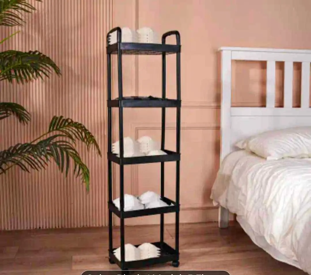 Brand new 5 layer organizer shelf black color thumbnail