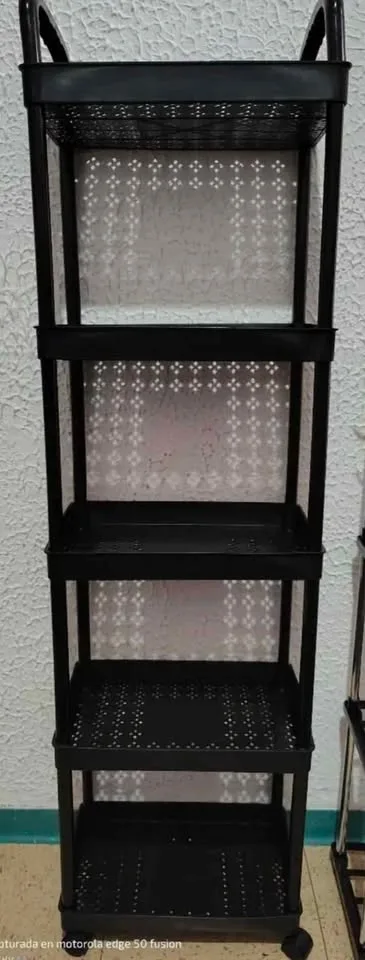 Brand new 5 layer organizer shelf black color image indicator(2)