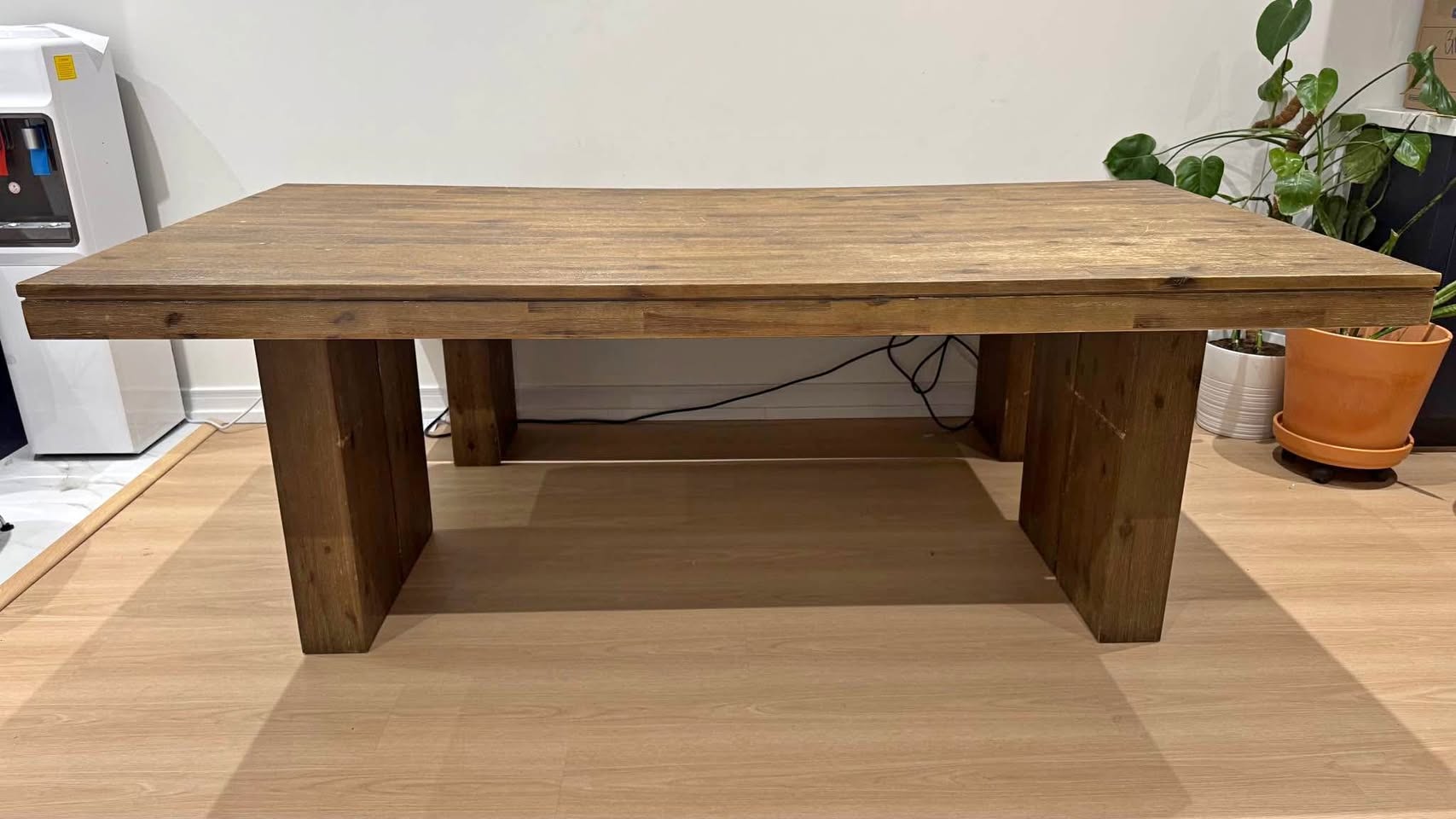 Acacia wood Table and Bench
