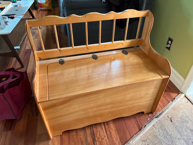 Wooden Storage Bench