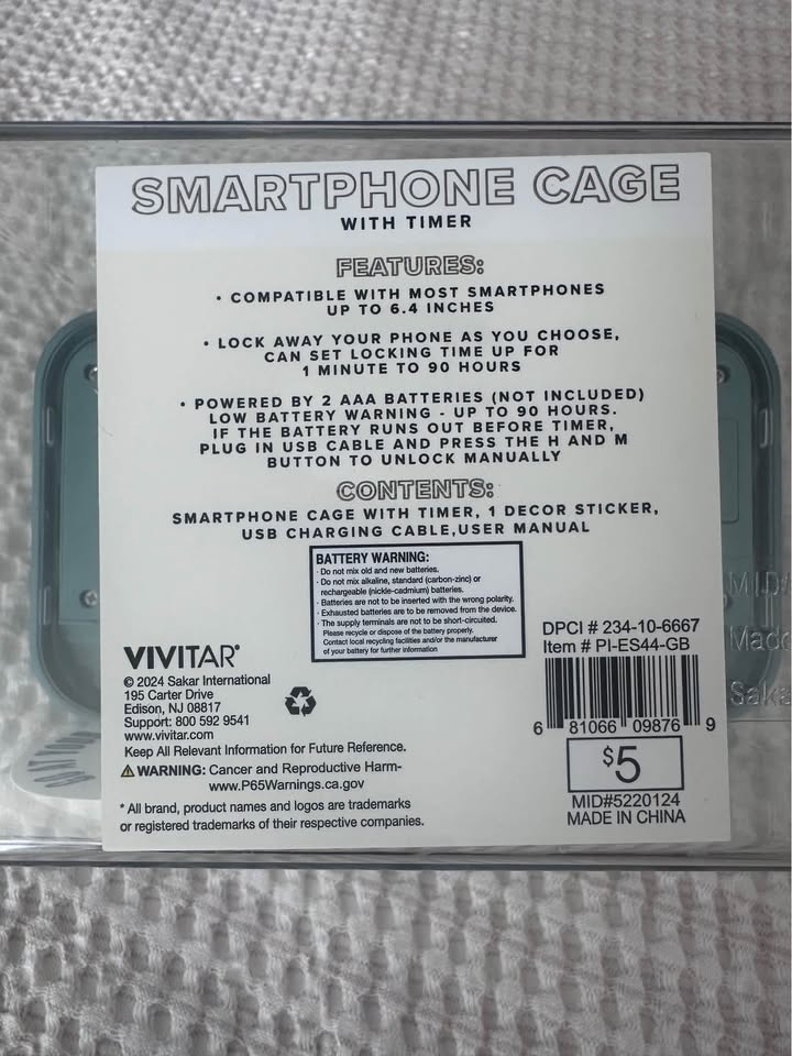 Target productivity Smart phone cage with timer - photo 3