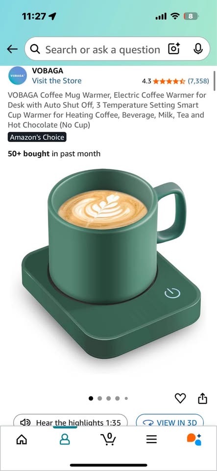 Vabaga coffee warm mug warmer NEW - photo 2