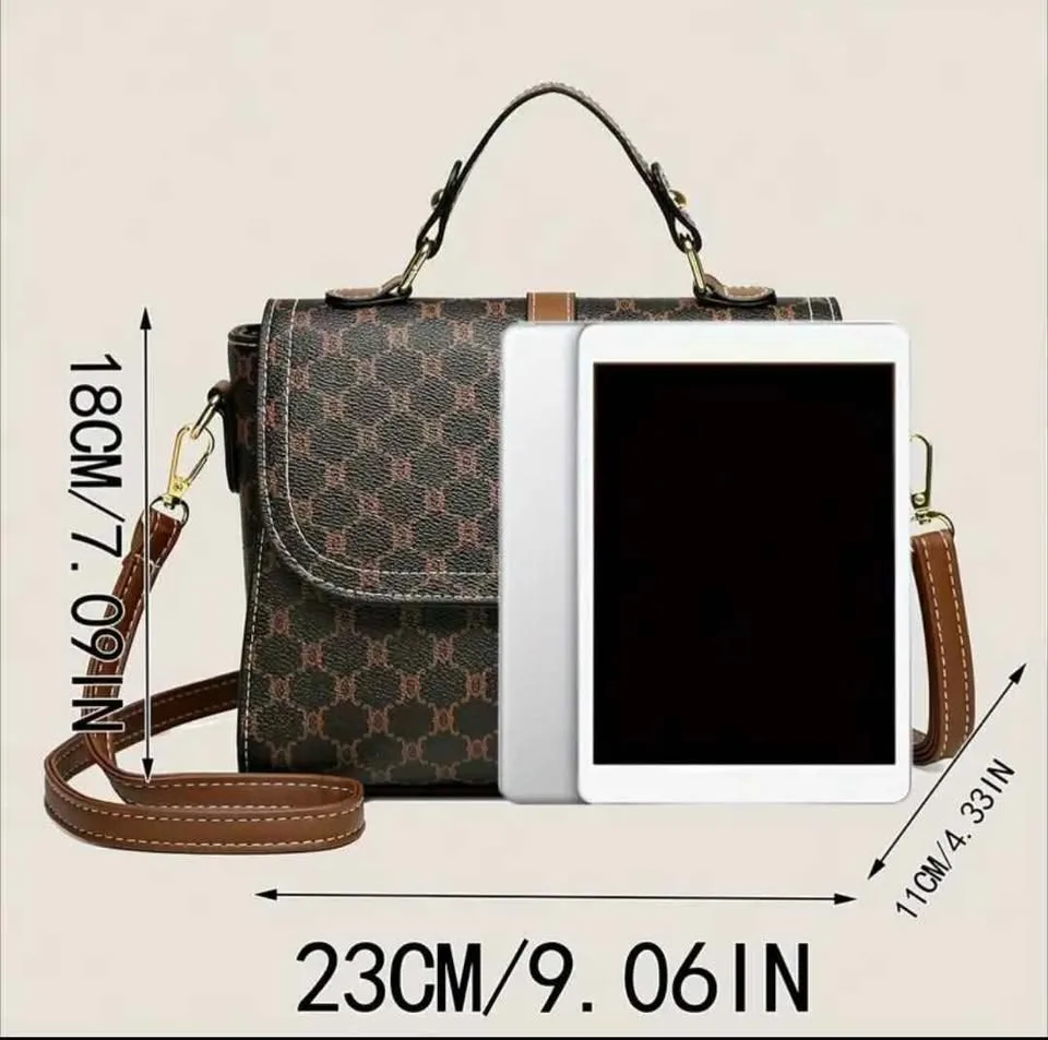Brand new luxury and stylish brown women hand bag image indicator(3)