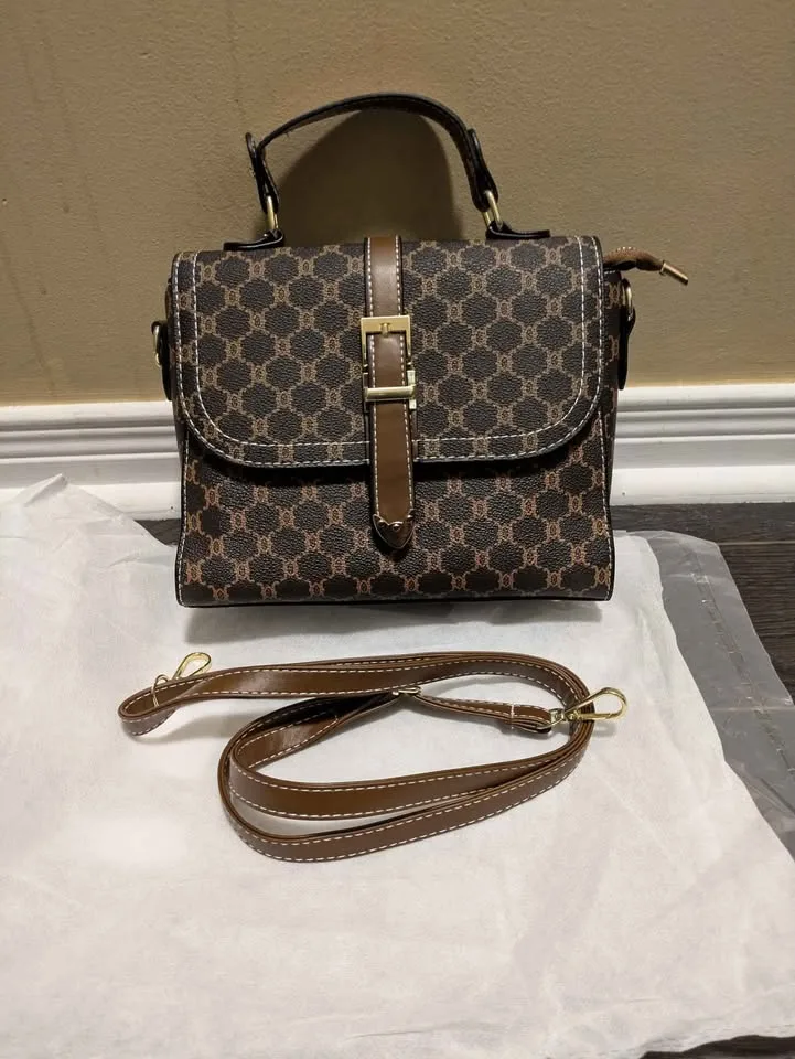 Brand new luxury and stylish brown women hand bag image indicator(4)