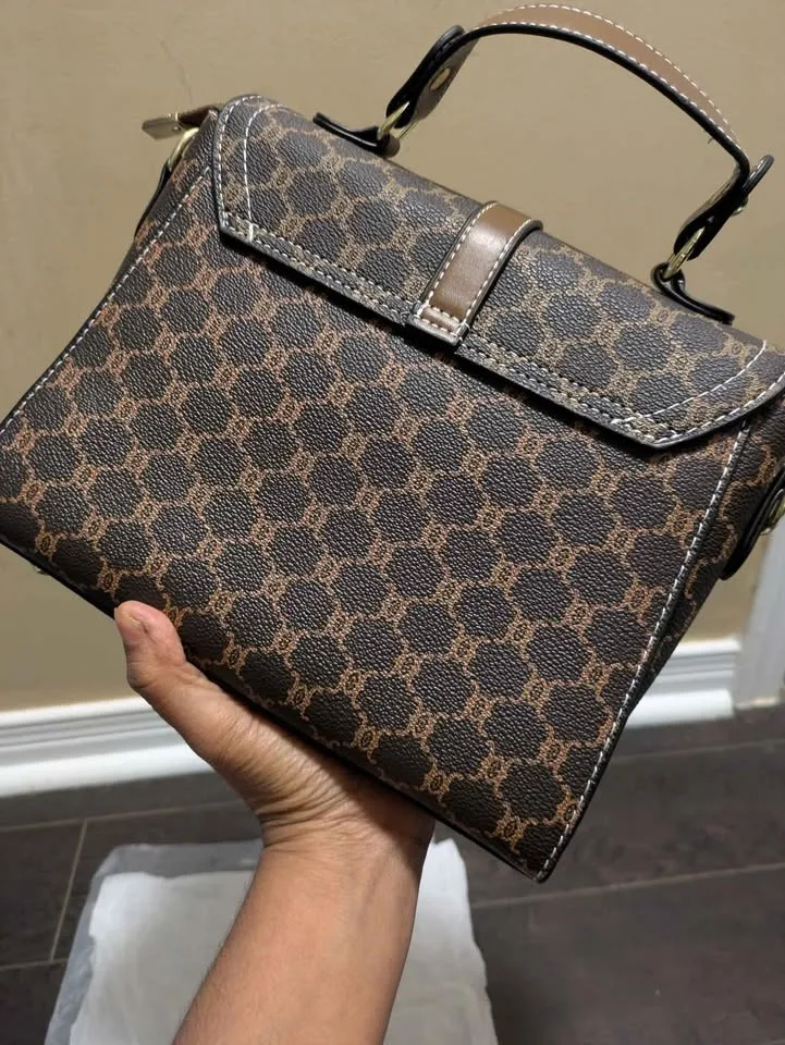 Brand new luxury and stylish brown women hand bag image indicator(6)