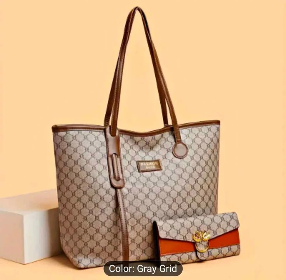 Brand new 2pc  large capacity women tote bag thumbnail