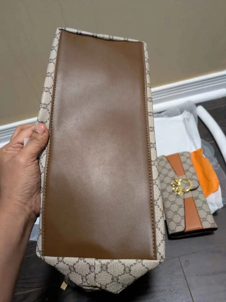 Brand new 2pc  large capacity women tote bag image indicator(5)