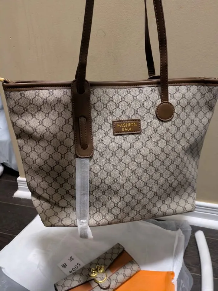 Brand new 2pc  large capacity women tote bag image indicator(6)