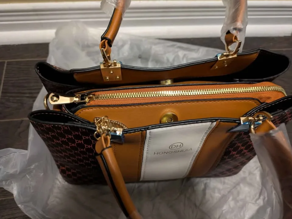 Brand new vintage fashion large capacity women hand bag image indicator(6)