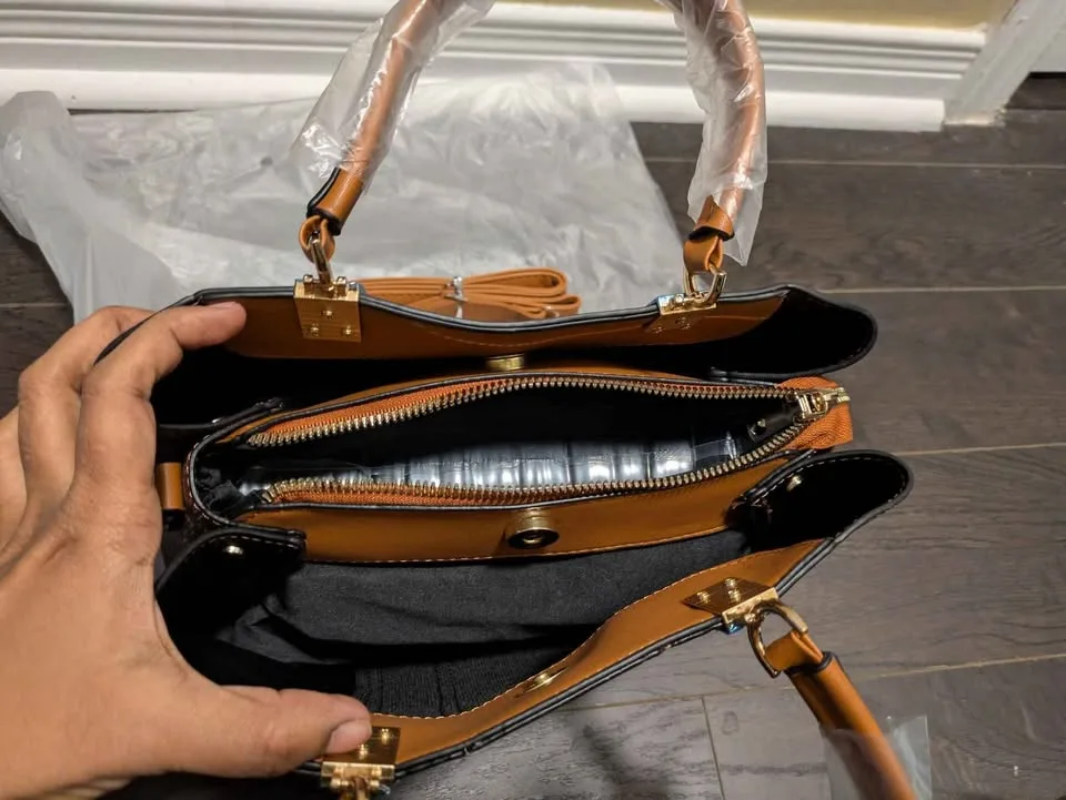 Brand new vintage fashion large capacity women hand bag image indicator(10)