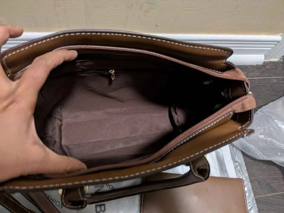 Brand new vintage floral large capacity tote bag image indicator(7)