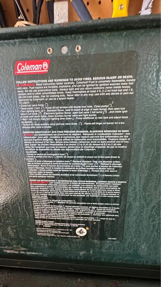 Coleman Camping Stove (Naphtha) image indicator(2)