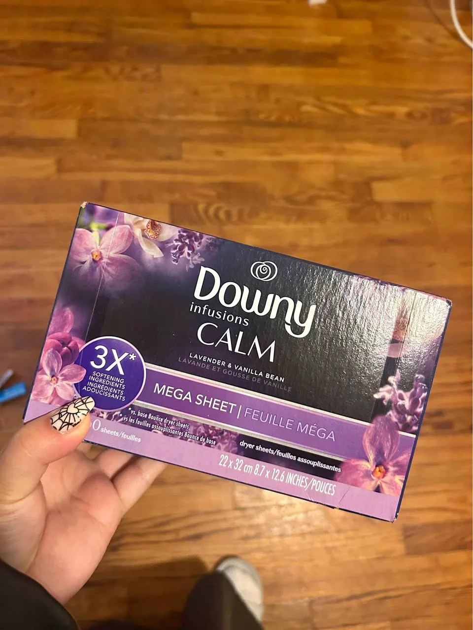 Downy dryer sheet