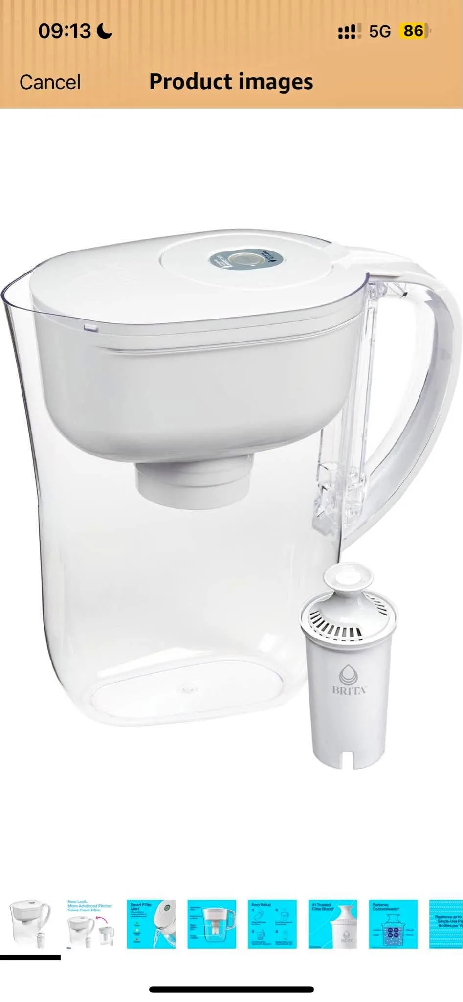Brita water filter (almost like new)
