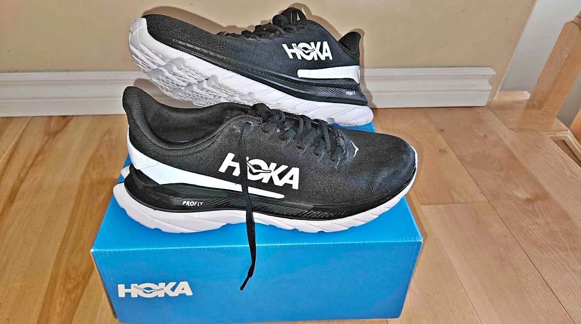 Hoka Profly X Running Shoes - Black/White size 10.5