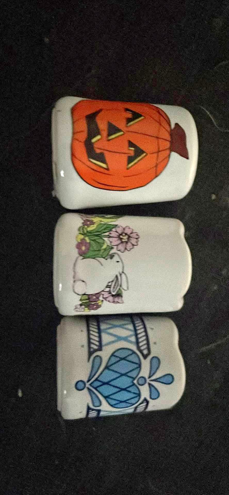 Three Russ Mini Candlestick Holders