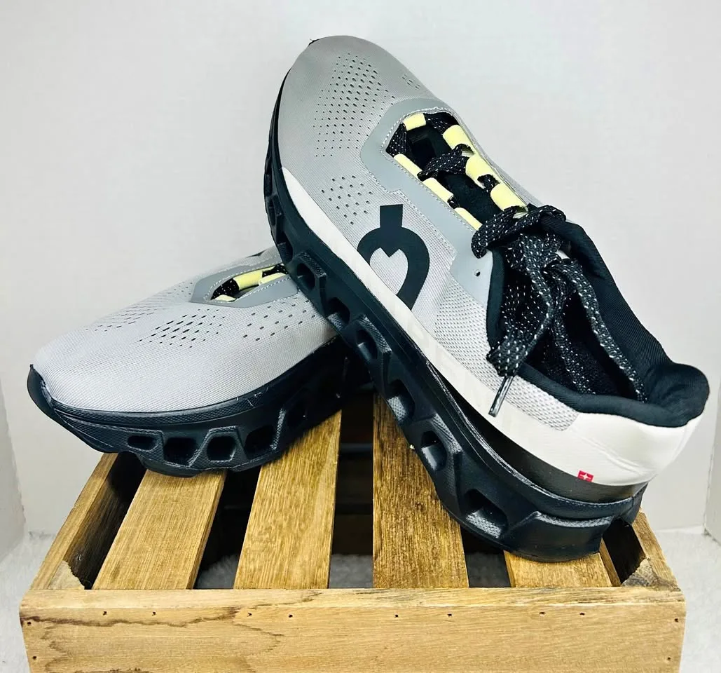 Unisex Running Shoes Gray Sneakers Thick Cloud Sole thumbnail