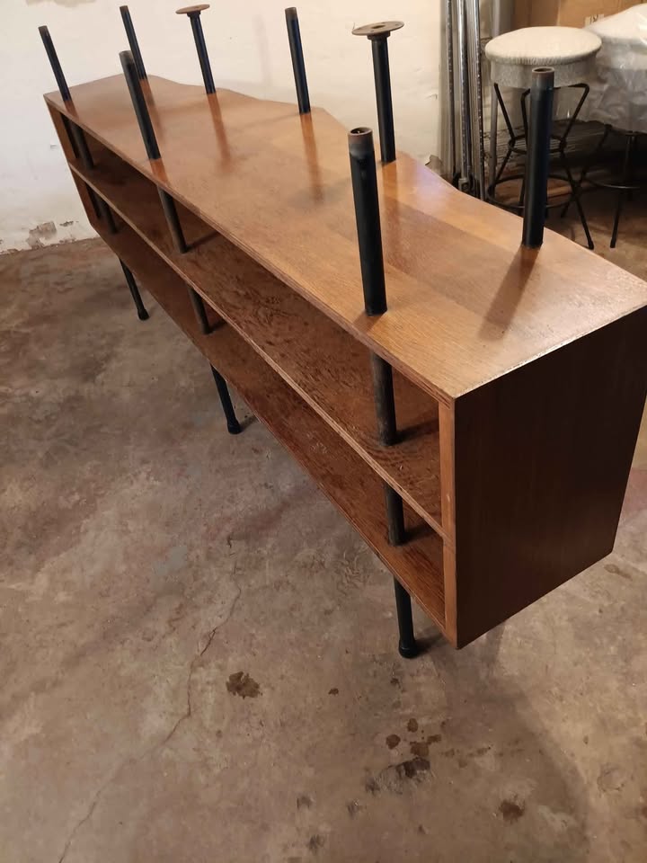 Mid-Century Bar and Original Stools from the 1960's - photo 4