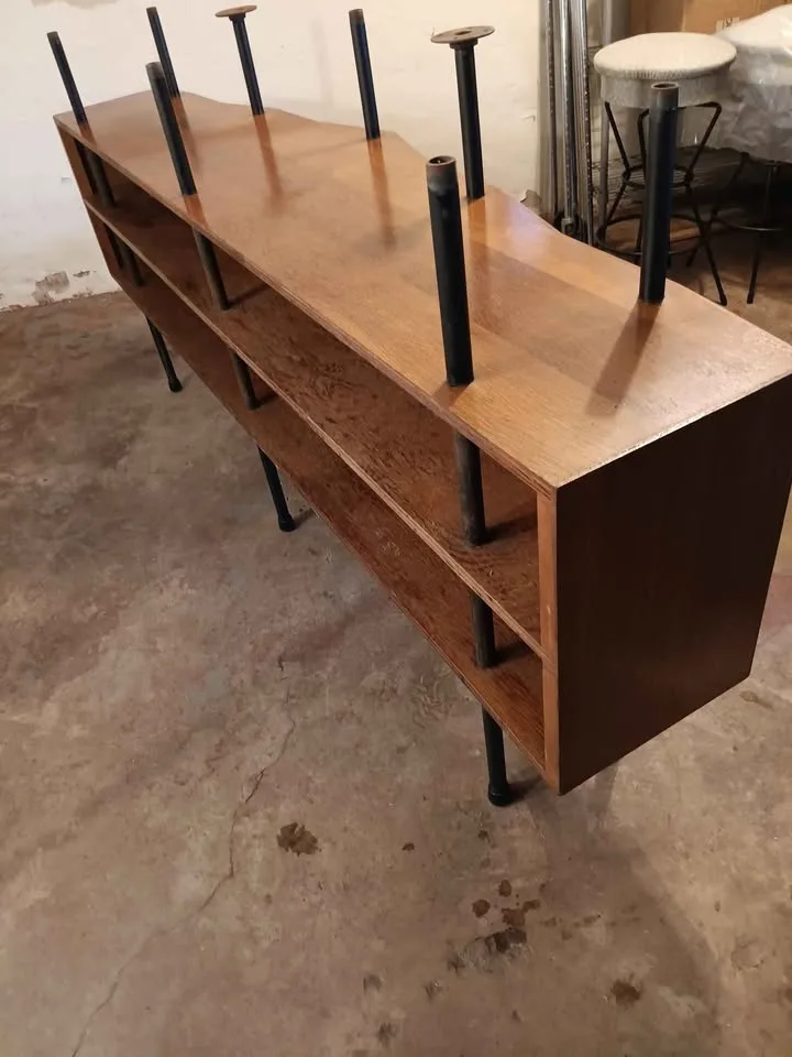 Mid-Century Bar and Original Stools from the 1960's image indicator(4)