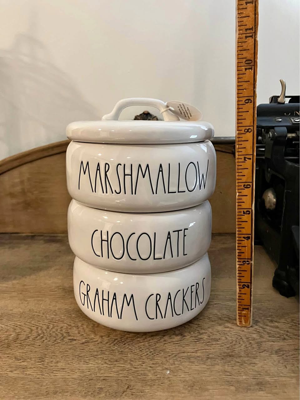 Rae Dunn SMORES STACKER Canister