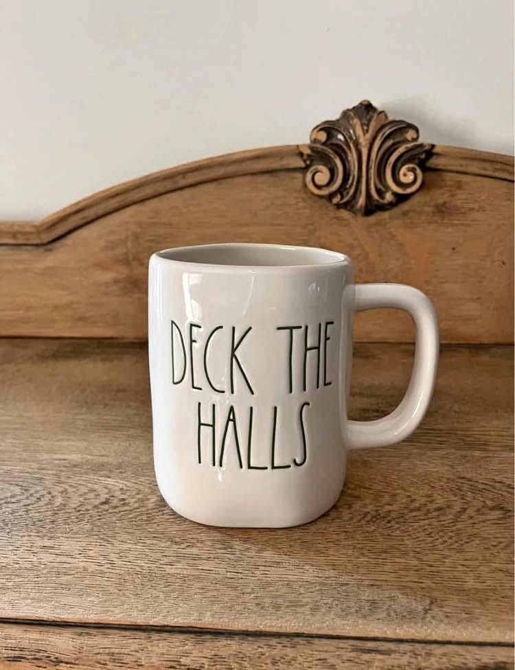Rae Dunn Deck The Halls Christmas Mug