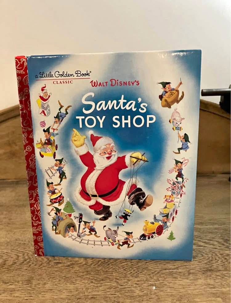 Walt Disney Santas Little Toy Shop Little Golden Book