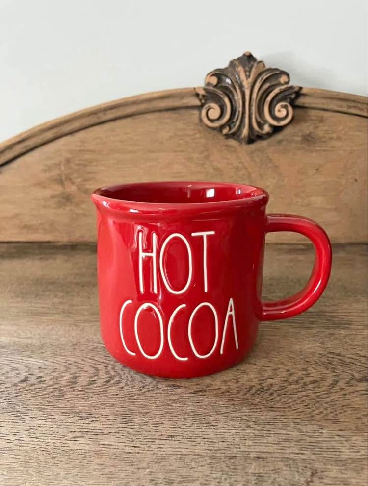 Rae Dunn Hot Cocoa Christmas Camp Style Mug