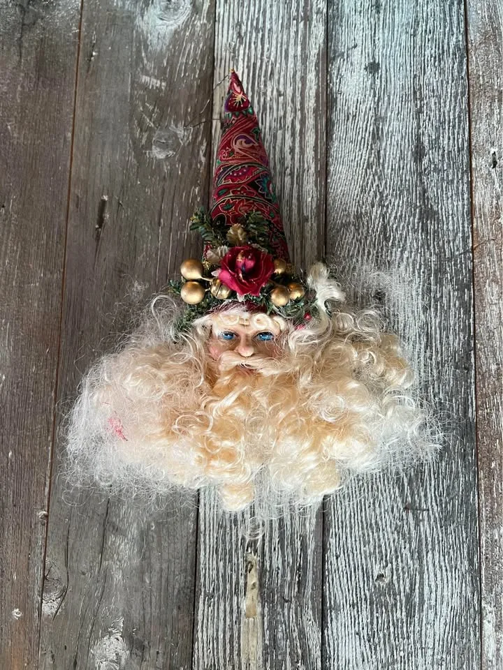 Vintage St. Nick Santa Christmas Ornament image indicator(3)