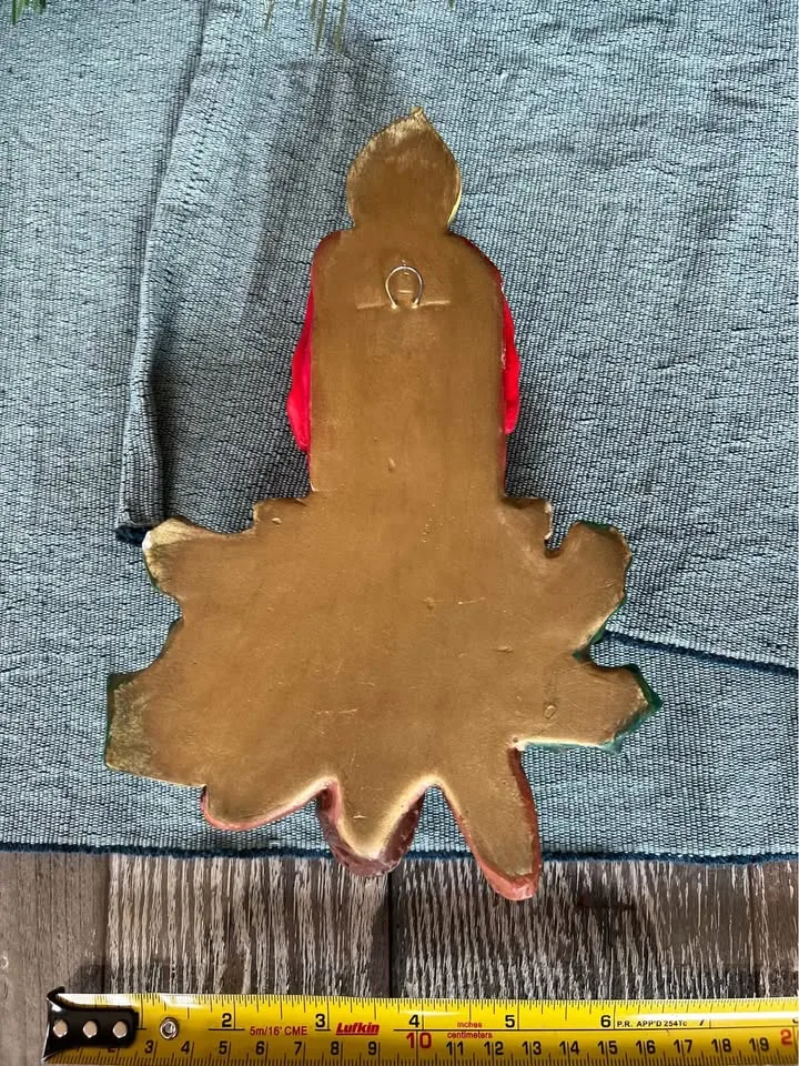 Christmas Candles Set of 5 Vintage Wall Mount Hanging image indicator(9)