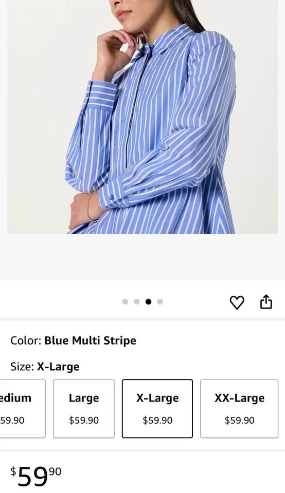 The Drop Women's Bubble Hem Shirtdress-XL image indicator(4)