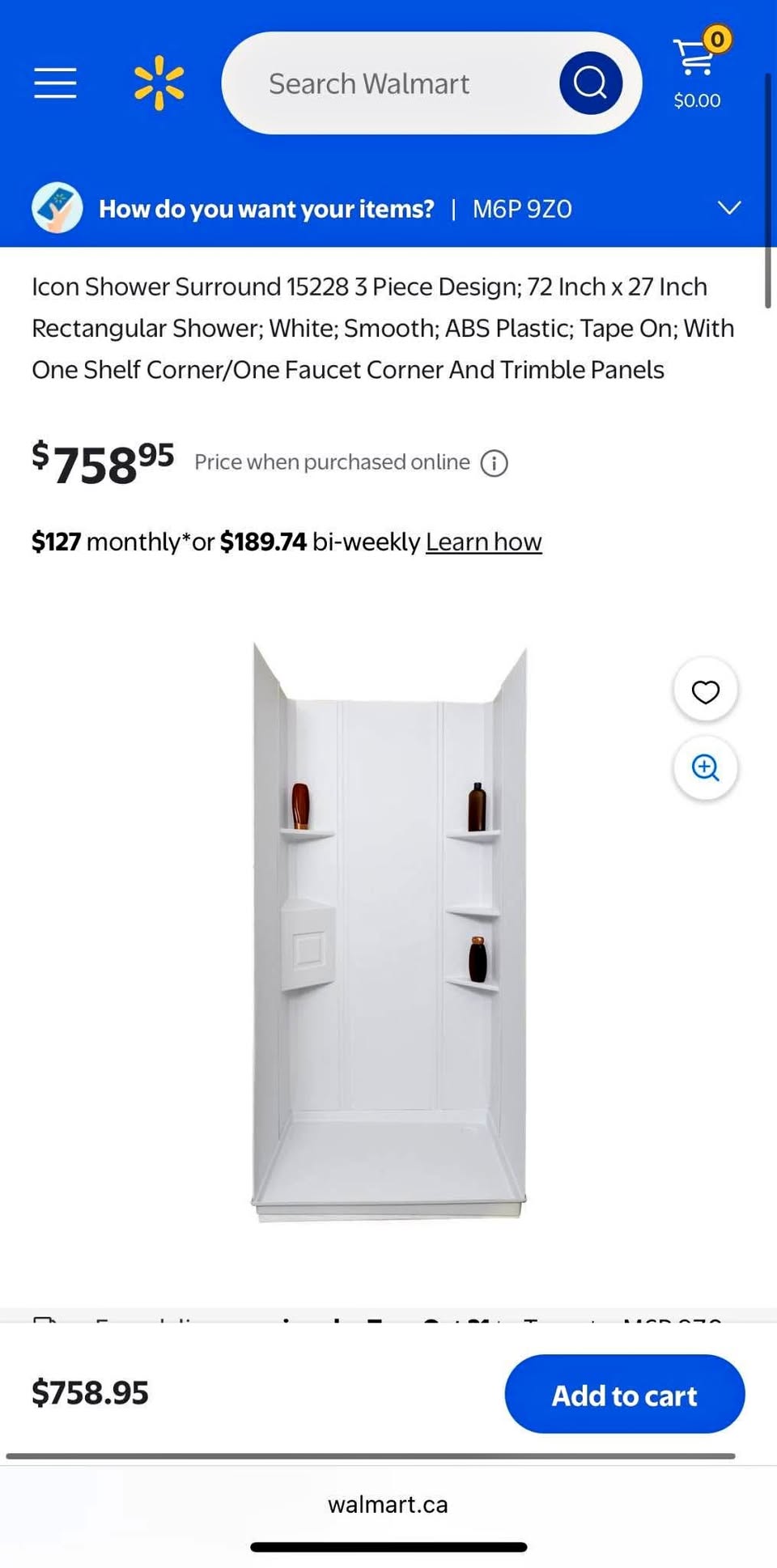 ICON 15228 MODULAR SURROUND KIT - SHOWER
