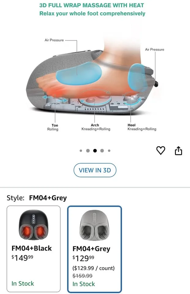 Foot Massager Machine with Heat image indicator(2)