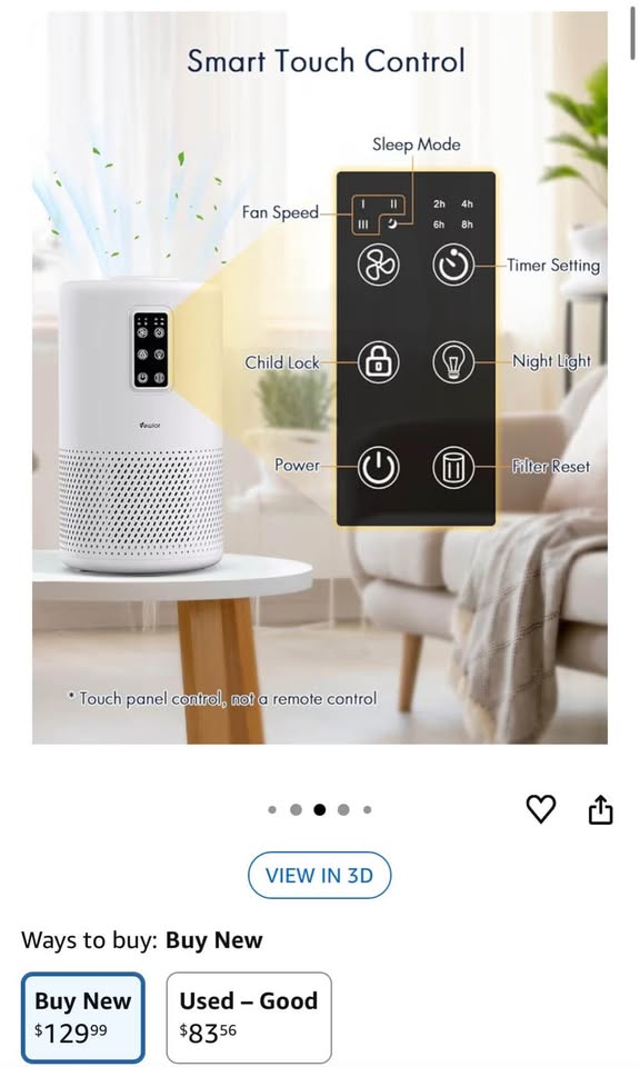 Air Purifiers for Home with Night Light - photo 3