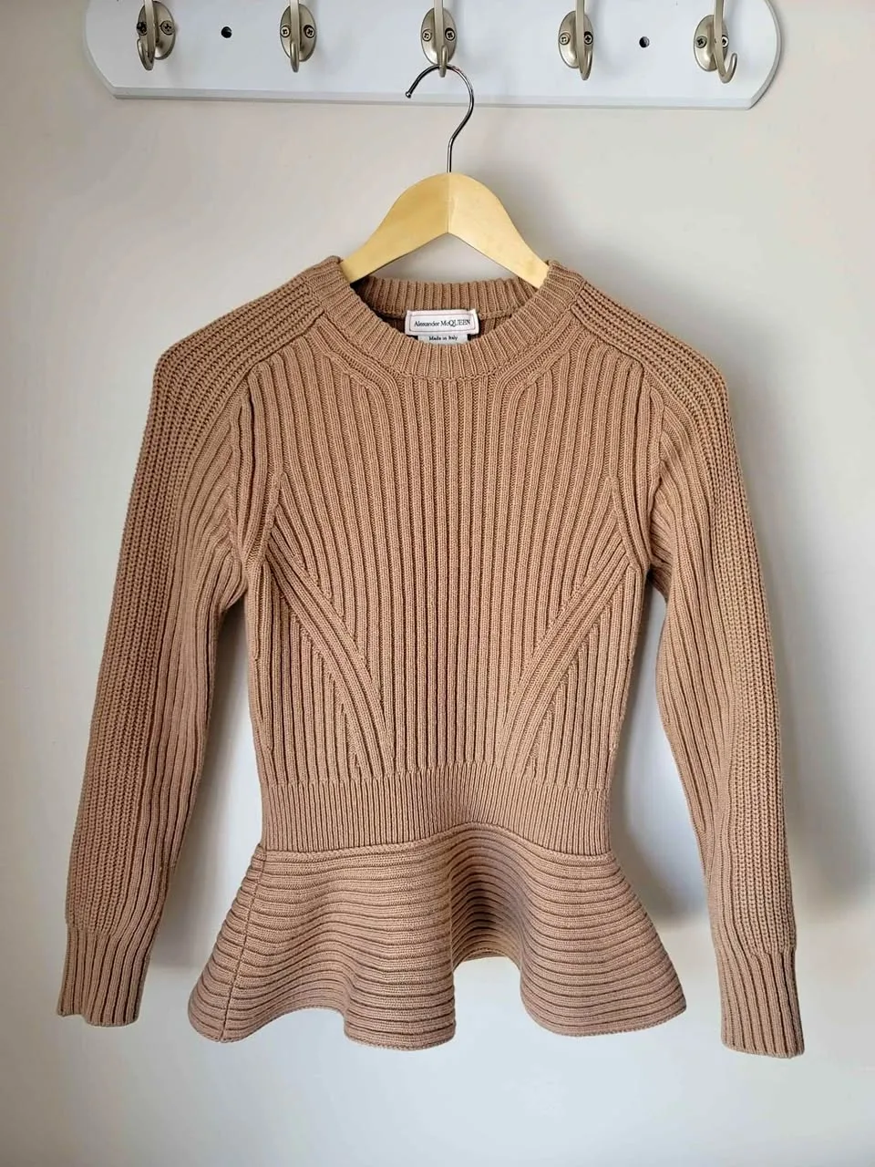 Alexander McQueen peplum sweater (small)