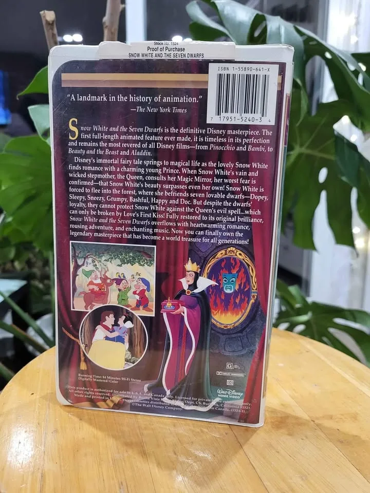 VHS tape - Snow White image indicator(2)