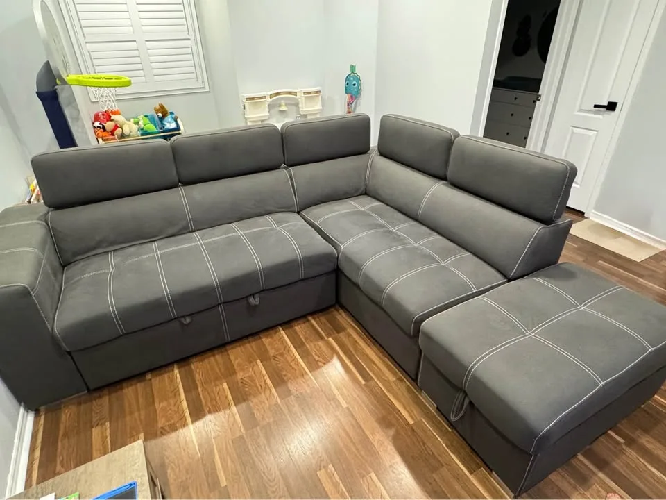 3-Piece Sleeper Sectional with Storage Ottoman image indicator(3)