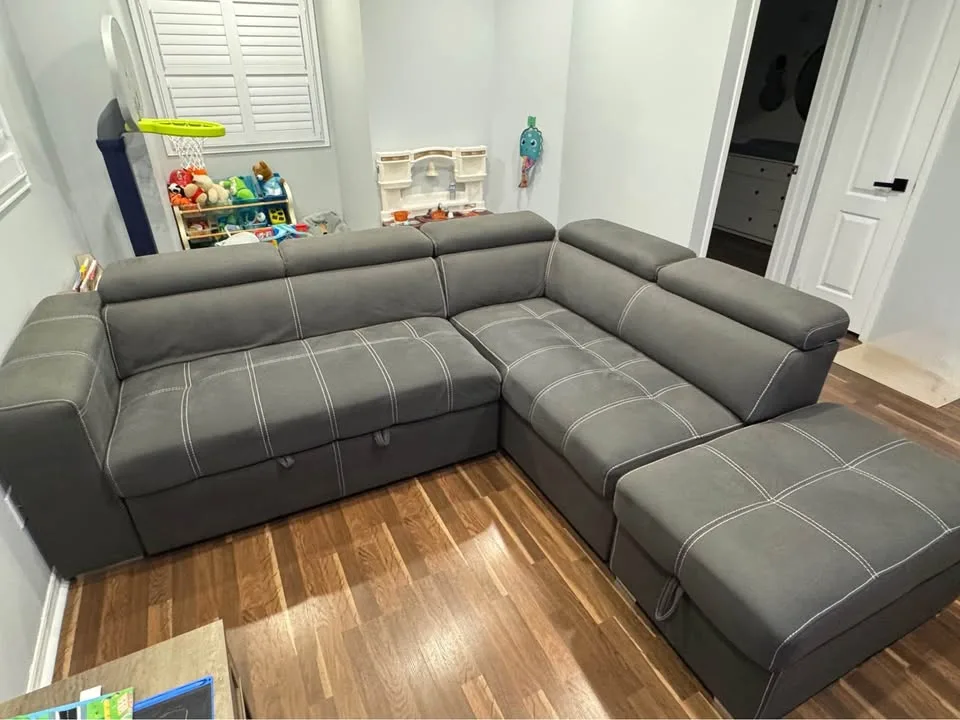 3-Piece Sleeper Sectional with Storage Ottoman image indicator(5)