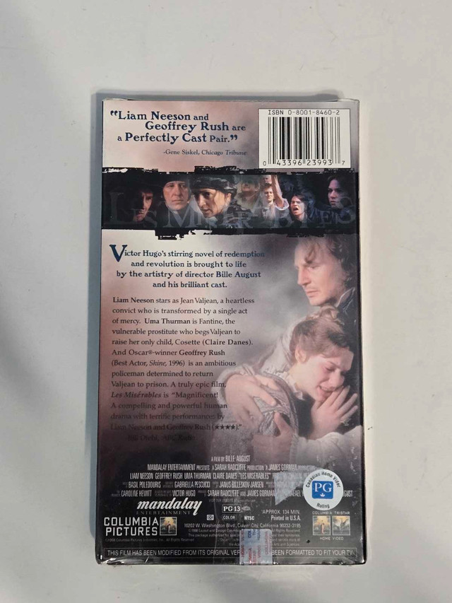 *SEALED* Les Miserables VHS - photo 2