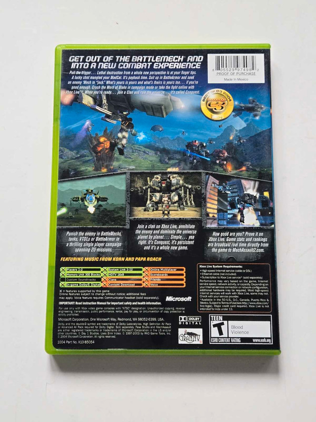 MechAssault 2 Lone Wolf Xbox - photo 2