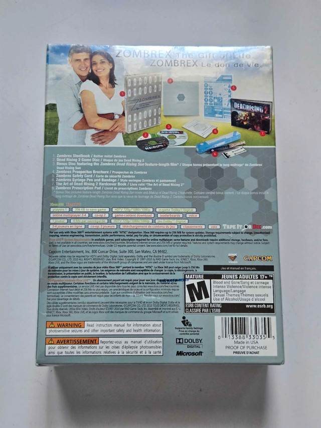 *SEALED* Dead Rising 2 Zombrex Edition Xbox 360 - photo 2