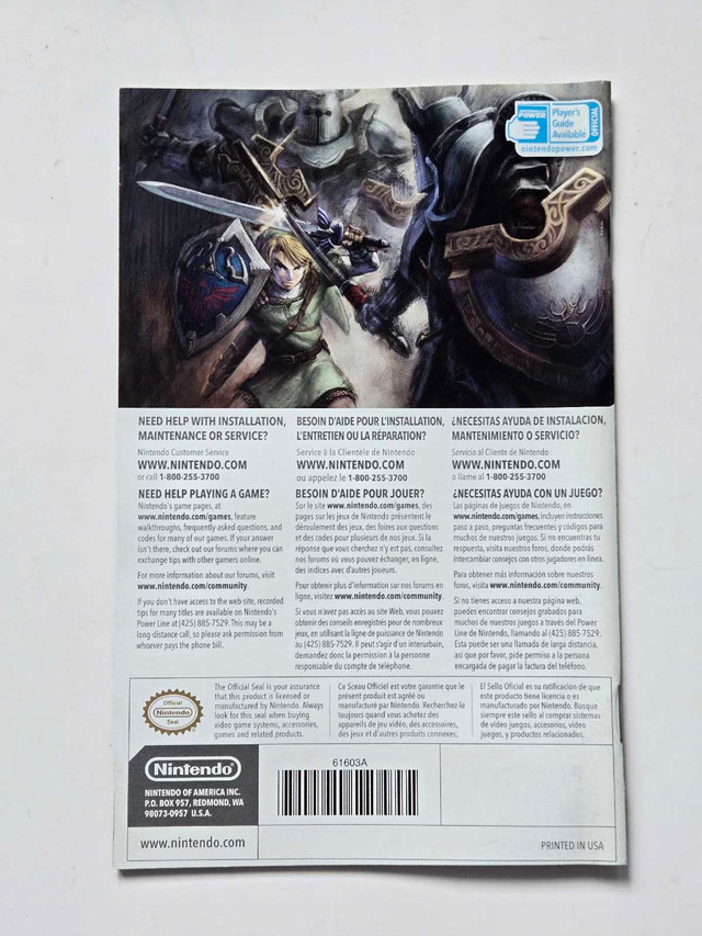 Legend of Zelda Twilight Princess Wii MANUAL - photo 2