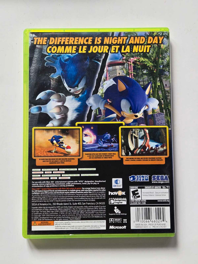 Sonic Unleashed Xbox 360 - photo 2