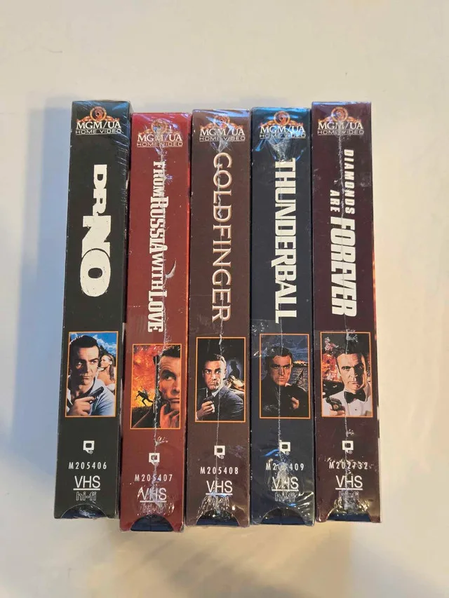 James Bond 007 VHS Set of 5 *BRAND NEW* thumbnail