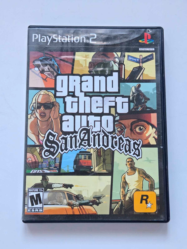 Grand Theft Auto San Andreas PS2 CASE &COVER ART ONLY