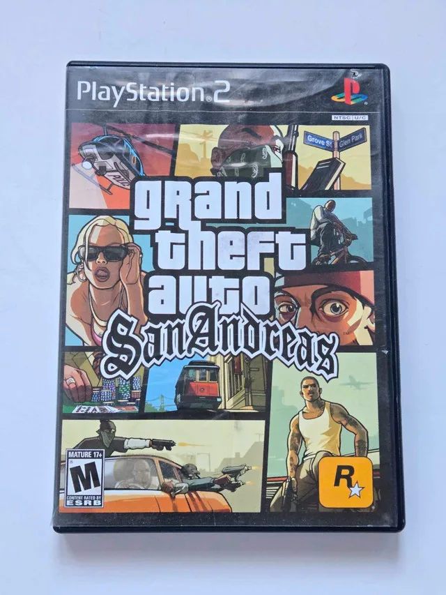 Grand Theft Auto San Andreas PS2 CASE &COVER ART ONLY thumbnail